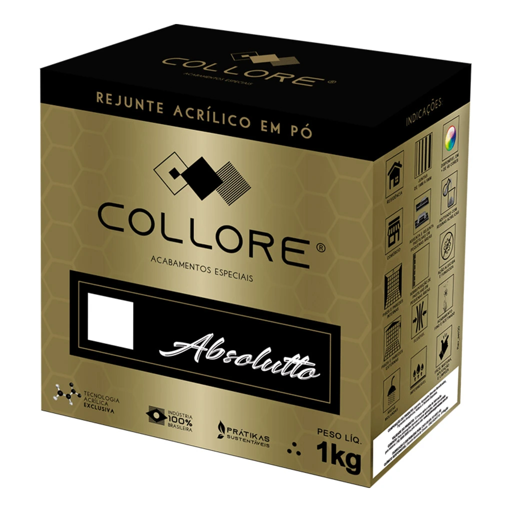 Rejunte Acrílico em Pó Collore Absolutto 1kg