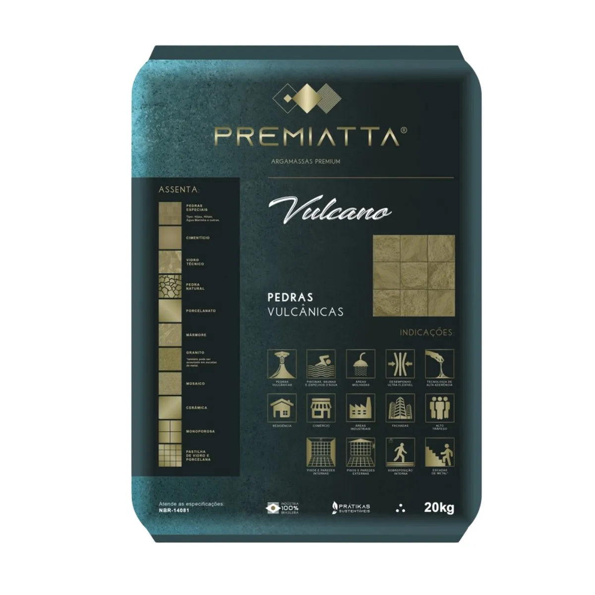 Argamassa Vulcano Premiatta 20kg