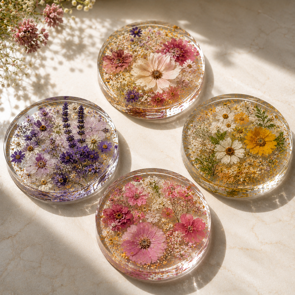 Resin Motivational Keychains