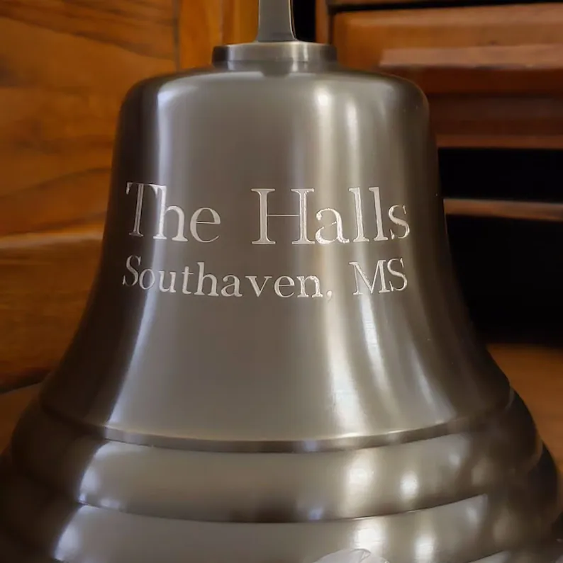 custom made Personalized Engraved Brass Bell