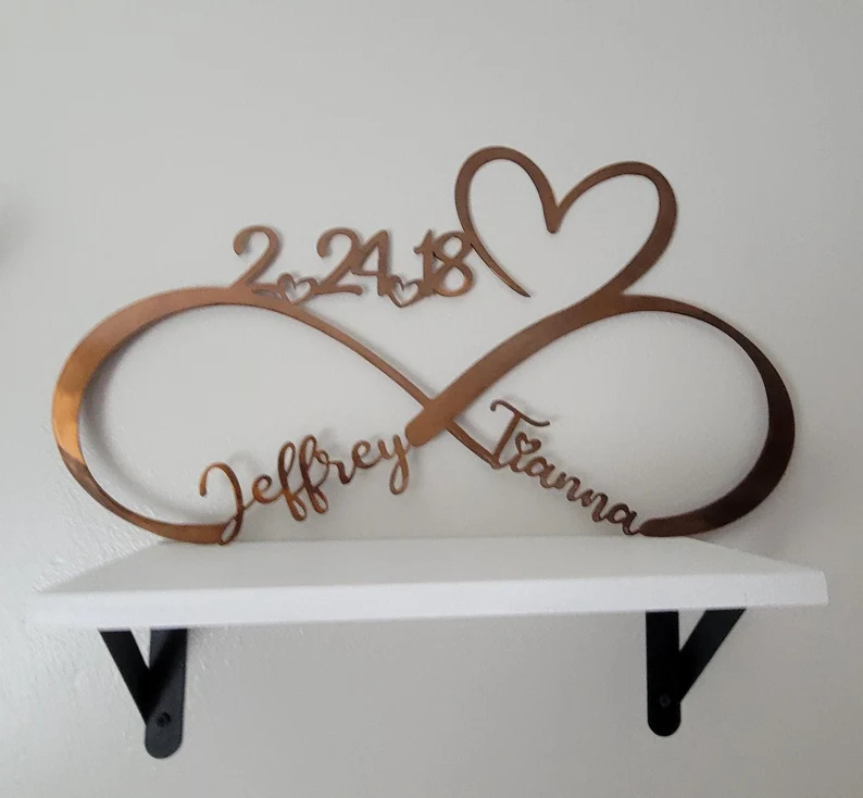 custom made Personalized Infinity Love Sign