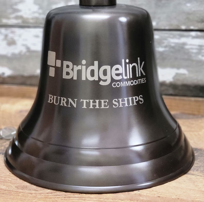 custom made Personalized Engraved Brass Bell