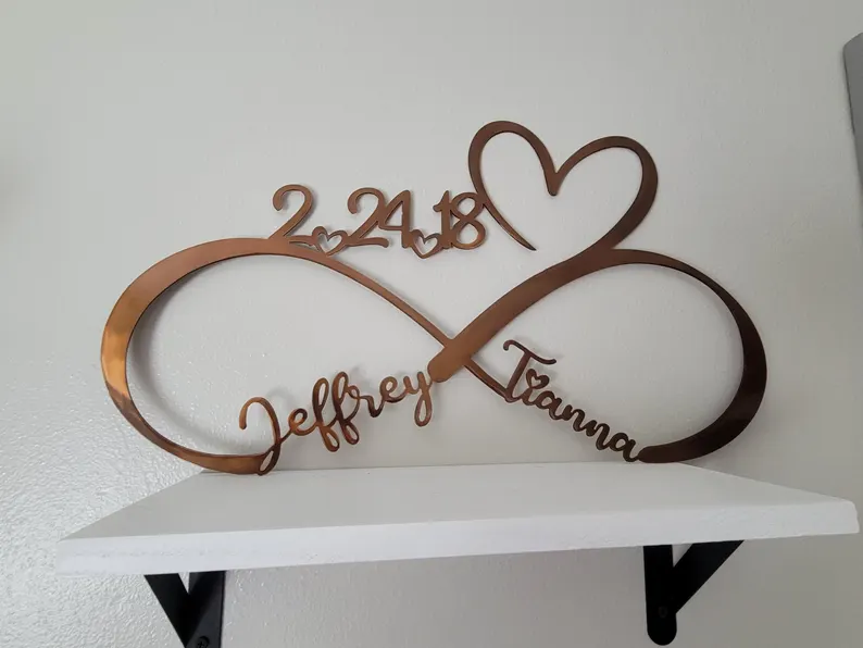 custom made Personalized Infinity Love Sign