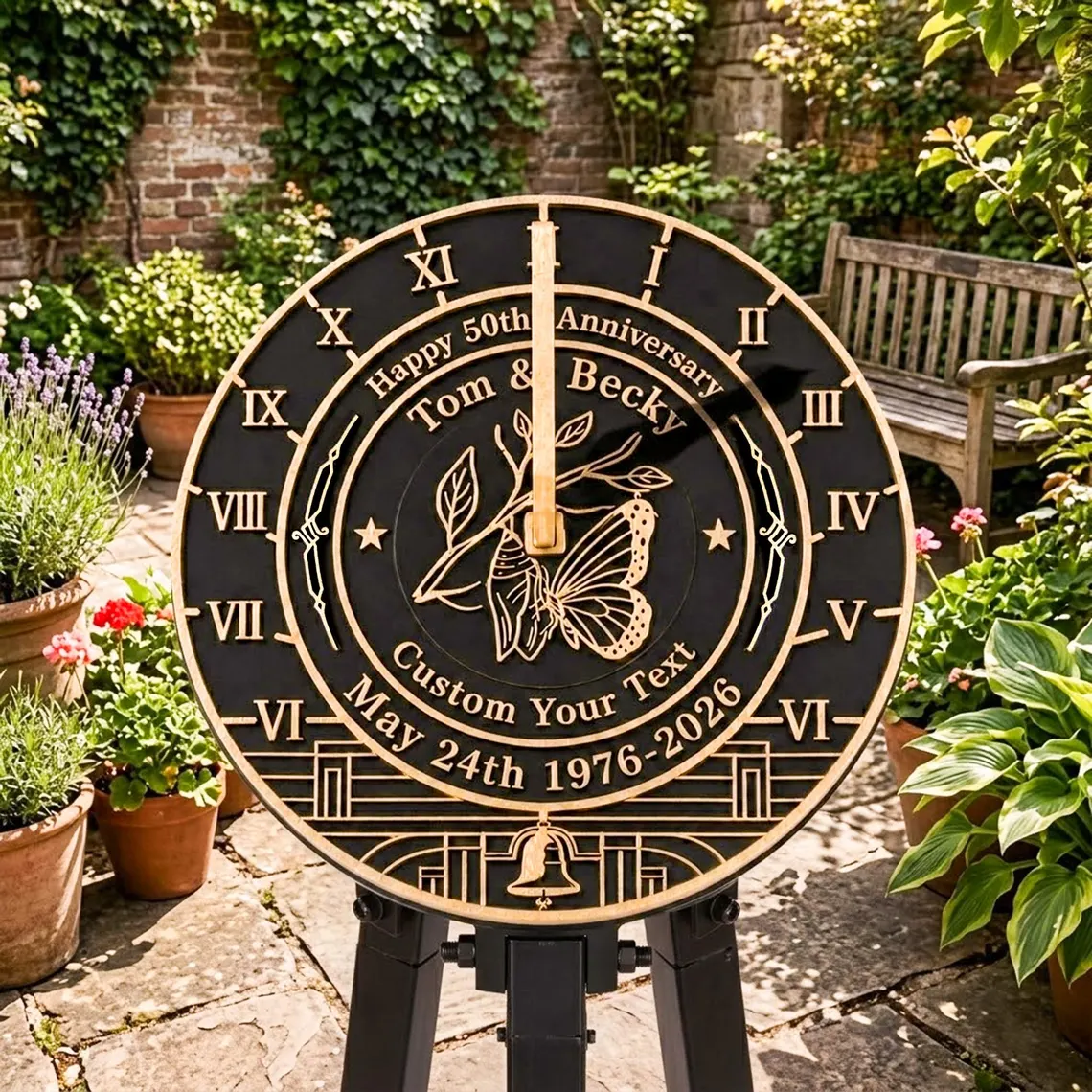 custom made Personalized Anniversary Sundial
