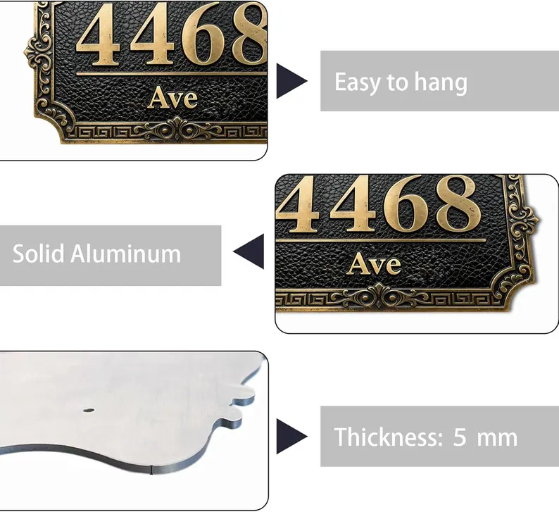 custom made Address Plaque