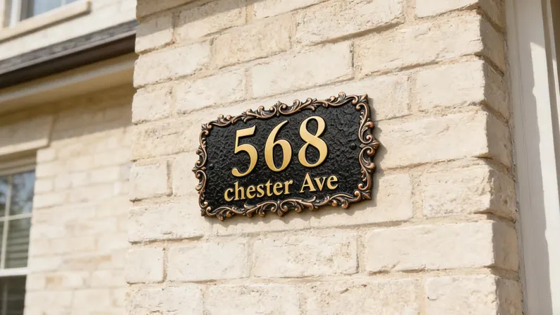 custom made Address Plaque