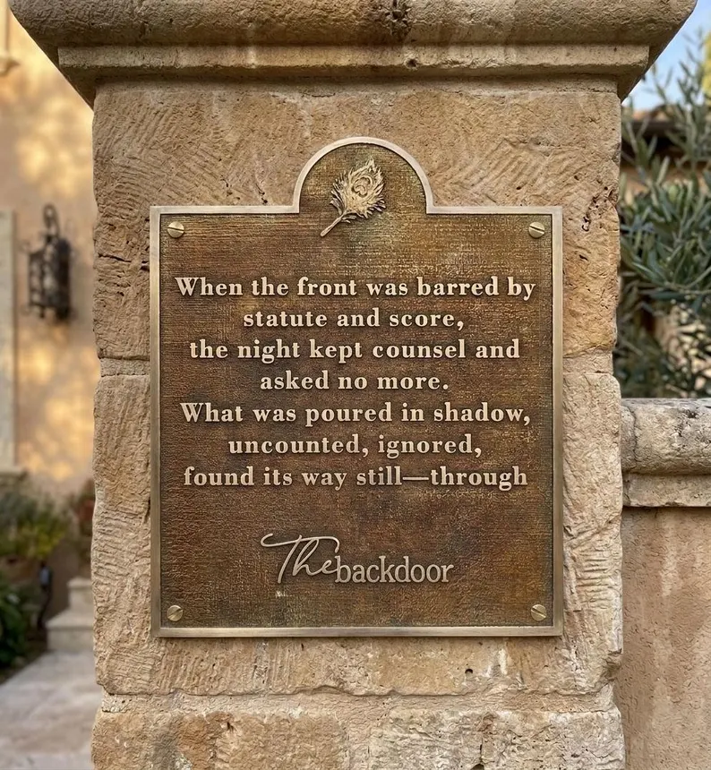 custom made Kingston Gates Bronze Plaque