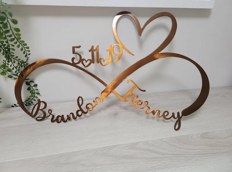 custom made Personalized Infinity Love Sign