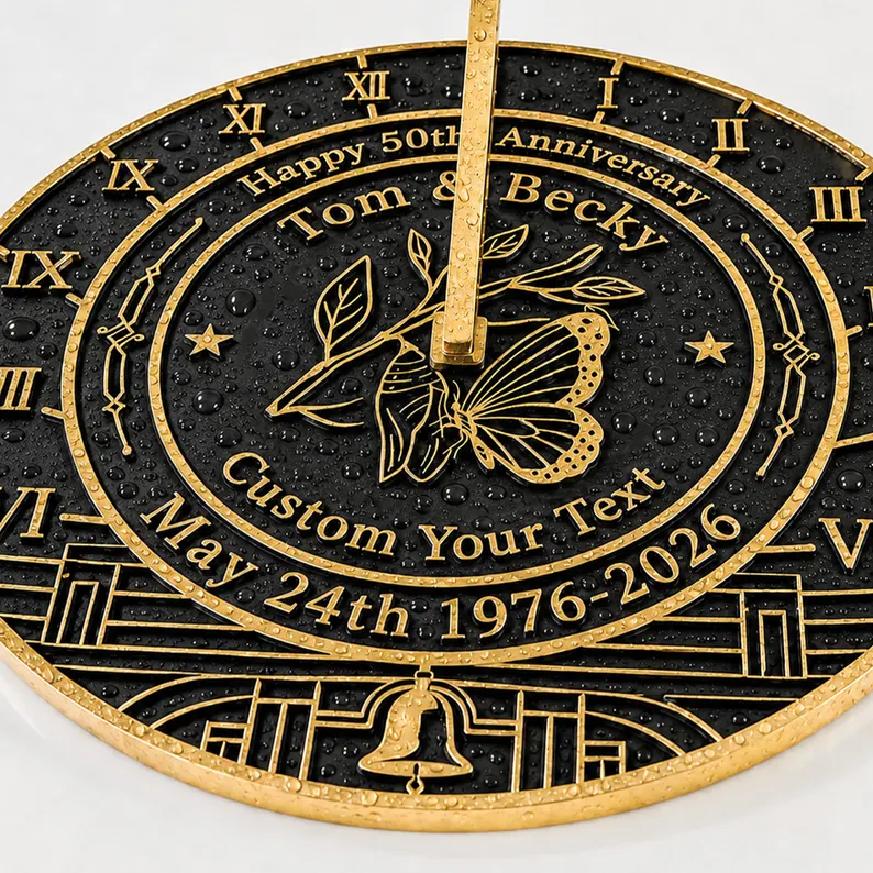 custom made Personalized Anniversary Sundial