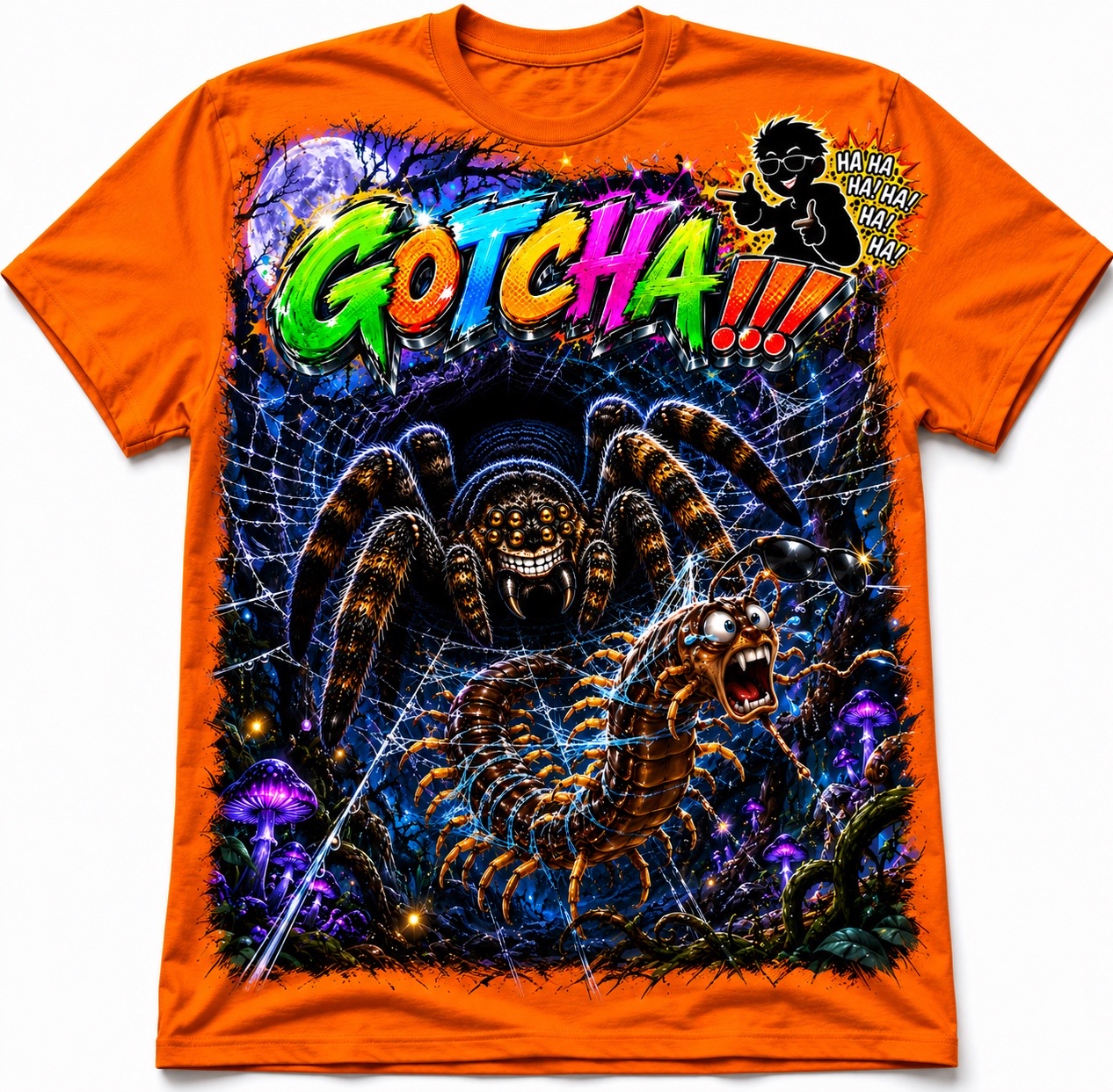 Gotcha!!! – Web of Terror Tee
