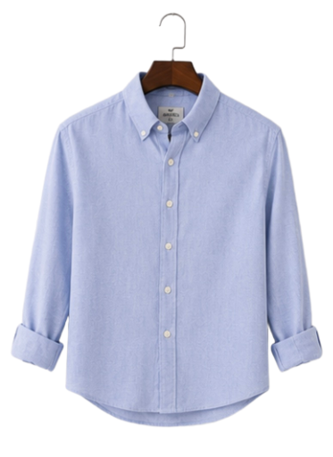 Men's Minimalist Line Blue Shirt