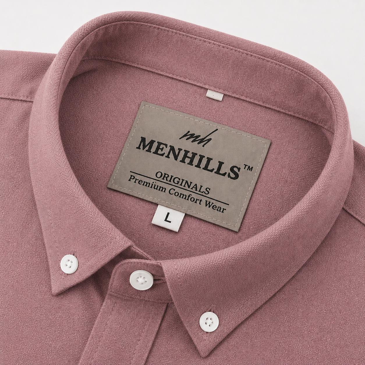 Lilen Men's Flamingo Pink Casual Shirt