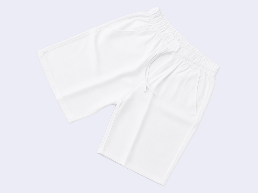 Men's Linen Casual Shorts White