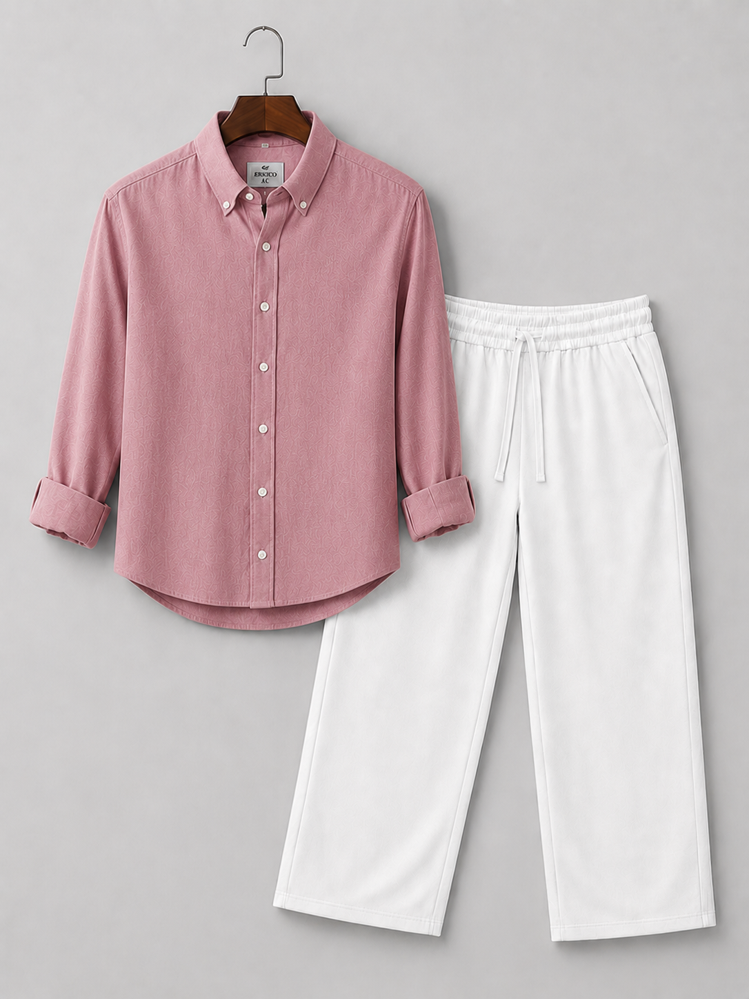 Men's Casual Linen Shirt & Pants Set