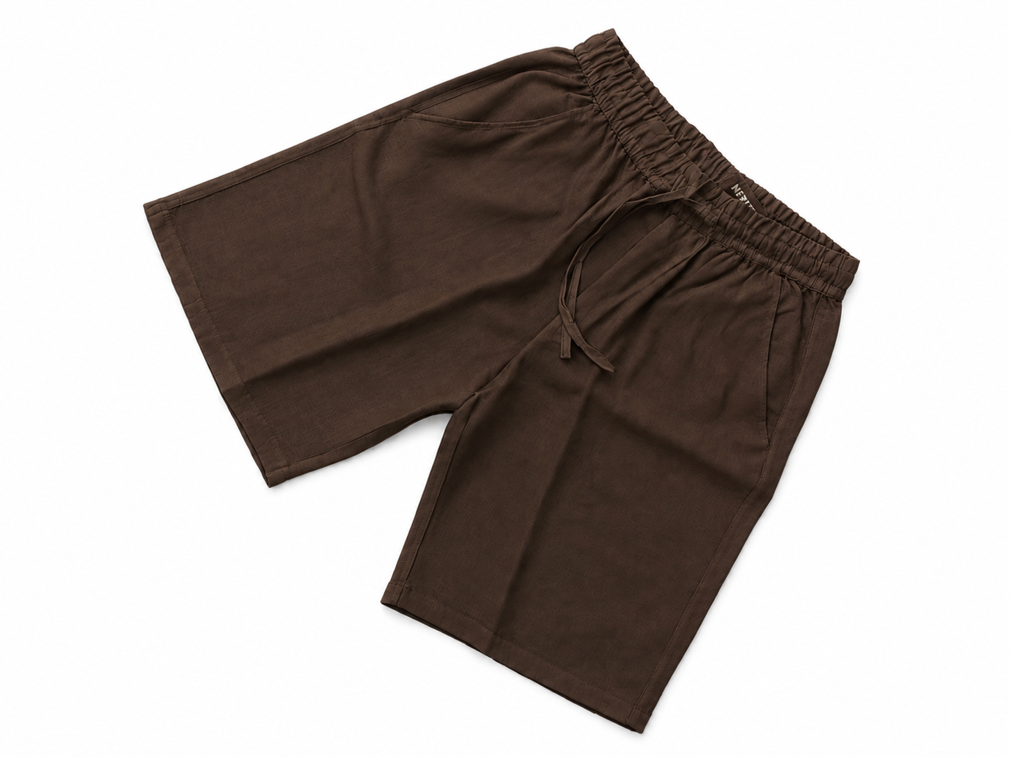 Men's Brown Linen Shorts