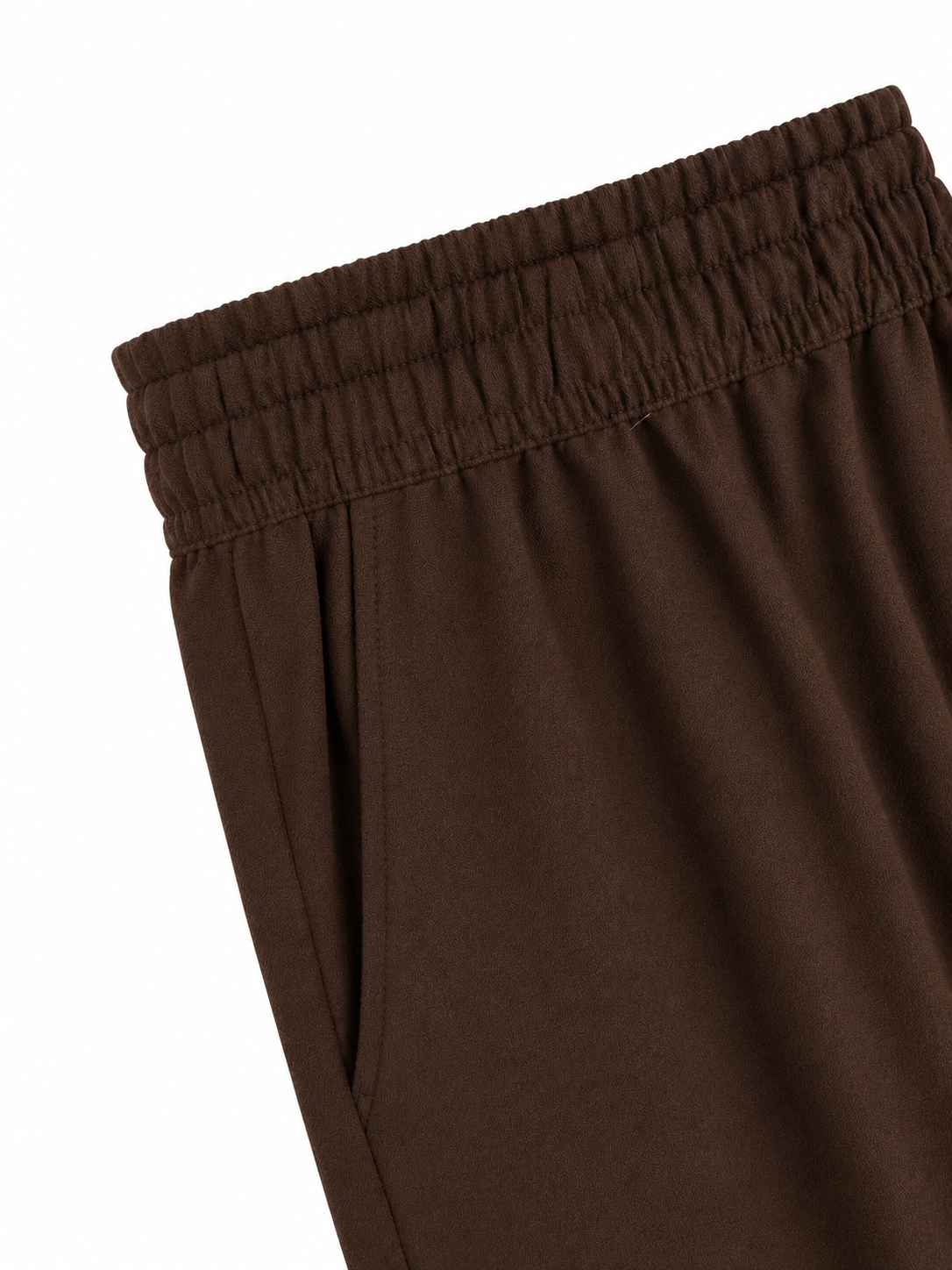 Brown Relaxed Fit Linen Pants 