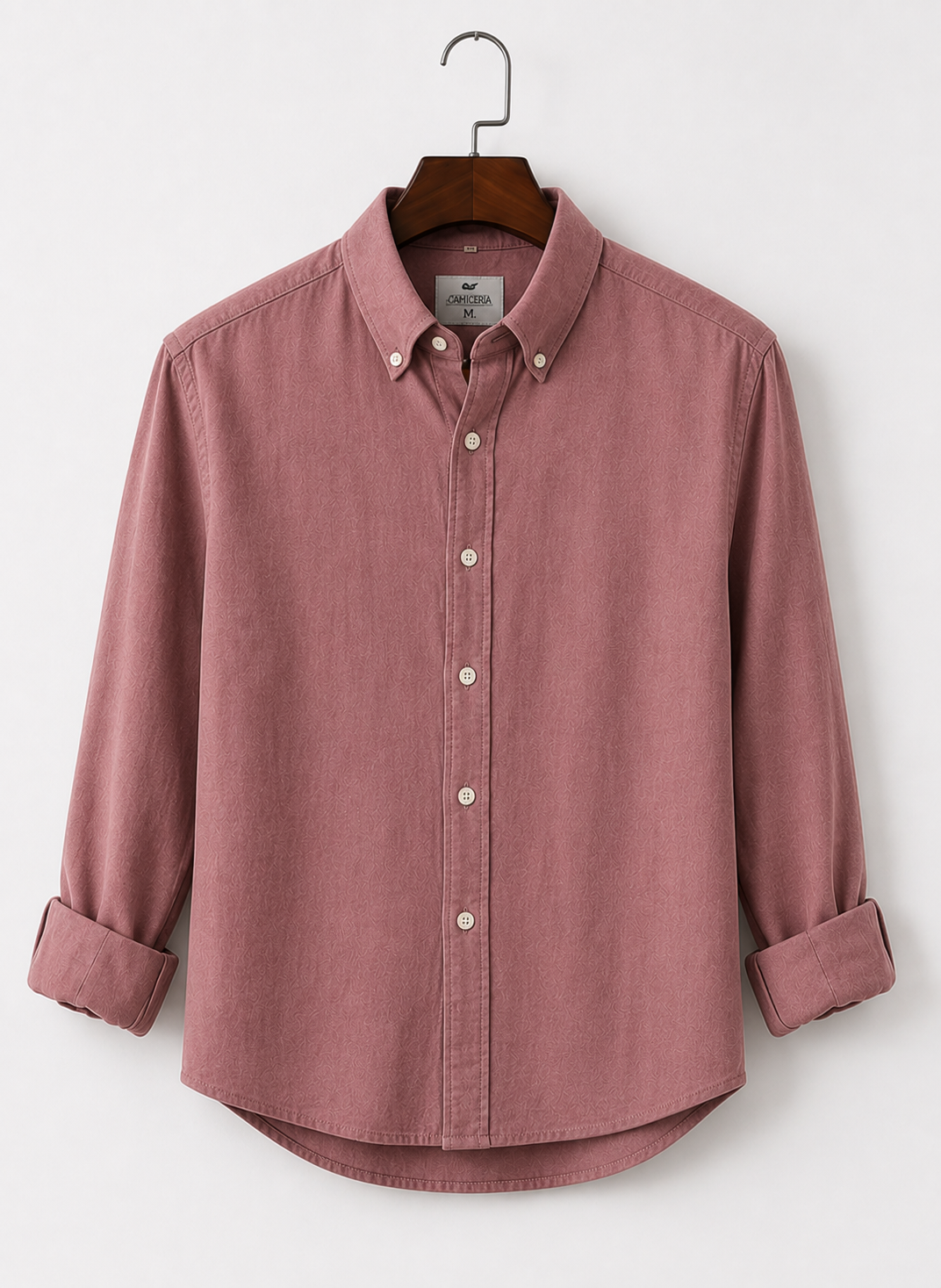 Lilen Men's Flamingo Pink Casual Shirt