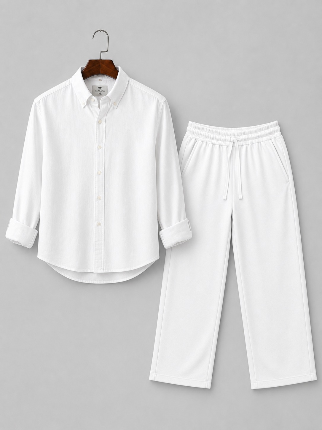 Classic White  Linen Shirt and Pants Set