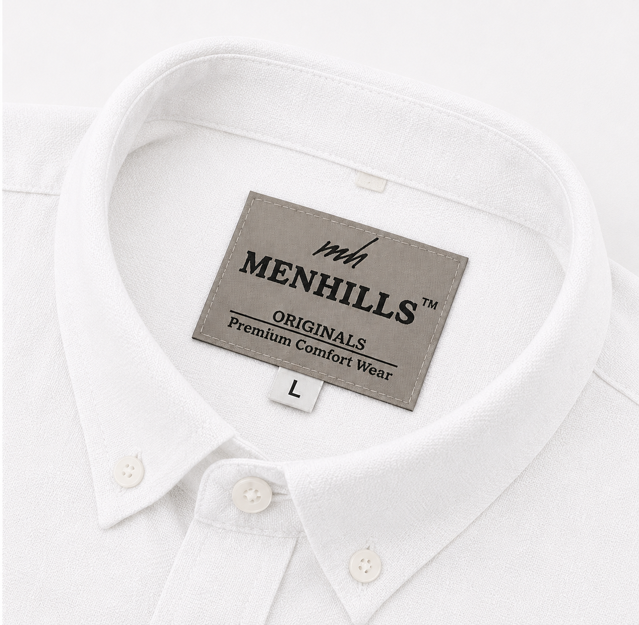 Stark White Linen Kimono Shirt