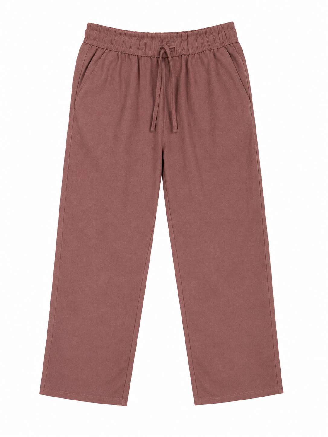 Flamingo  Pink Linen Pants 