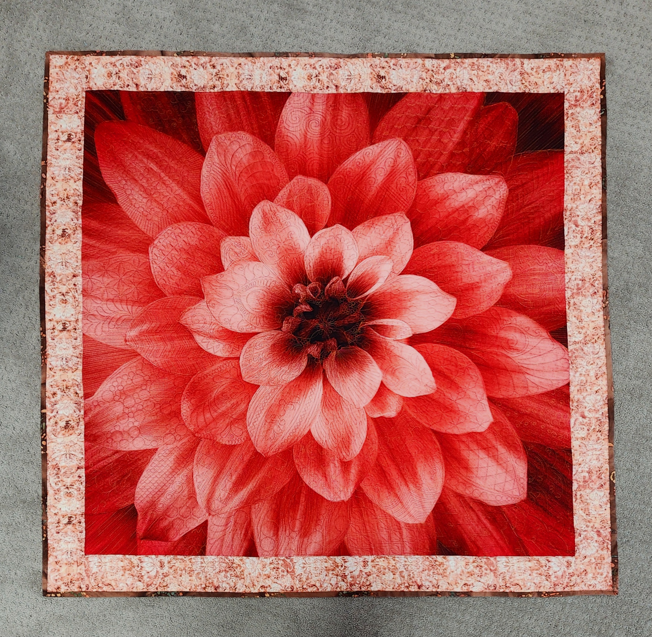 Scarlet Dream Big Quilted Throw