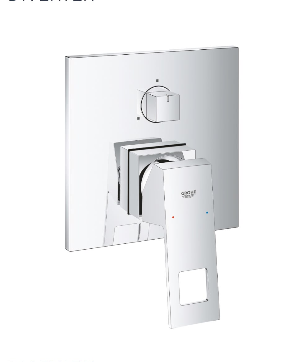 GROHE | Euro cube Single-lever mixer with 3-way diverter Product number: 24094000