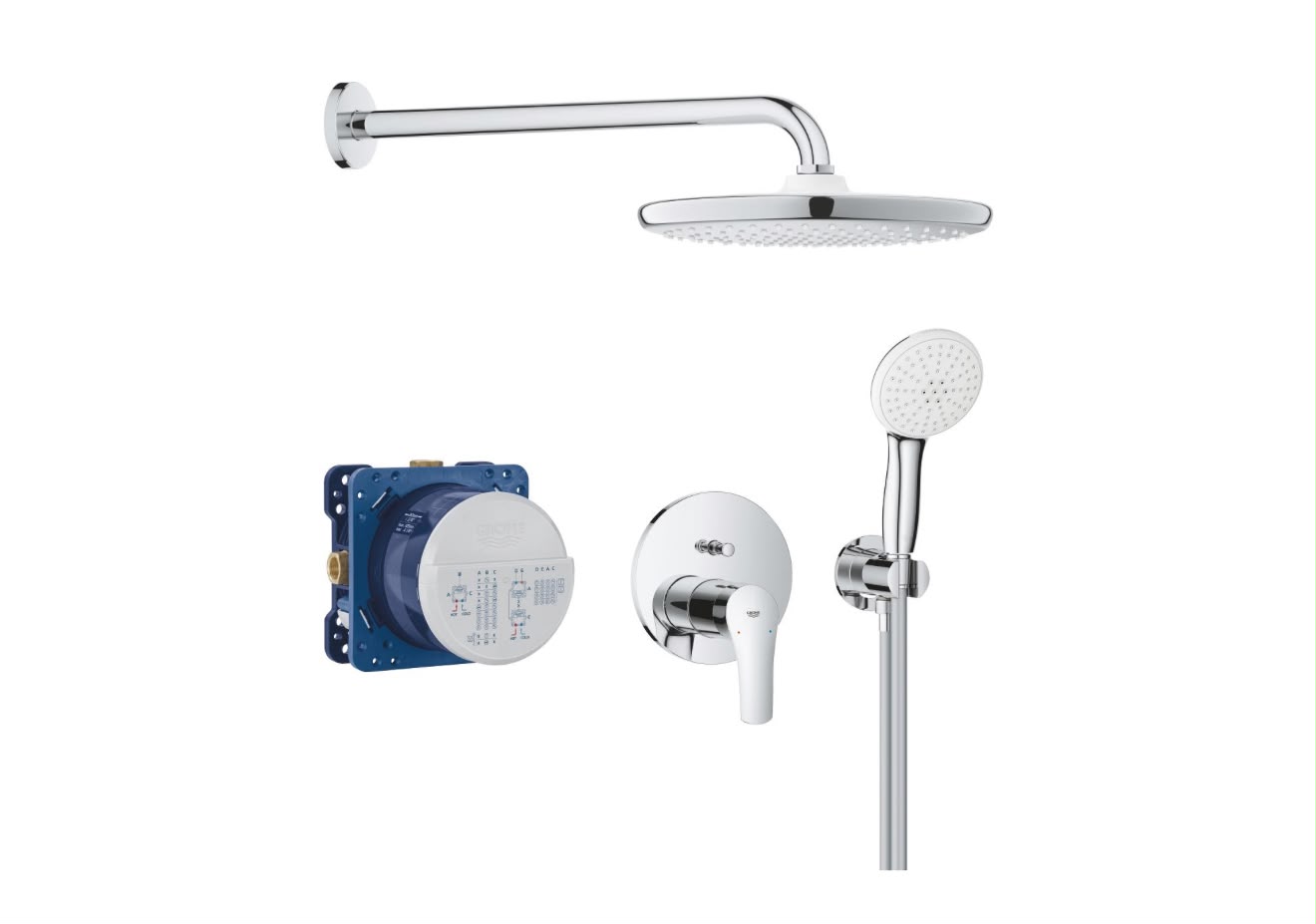 GROHE | Euro smart, Concealed shower system with Tempesta 250