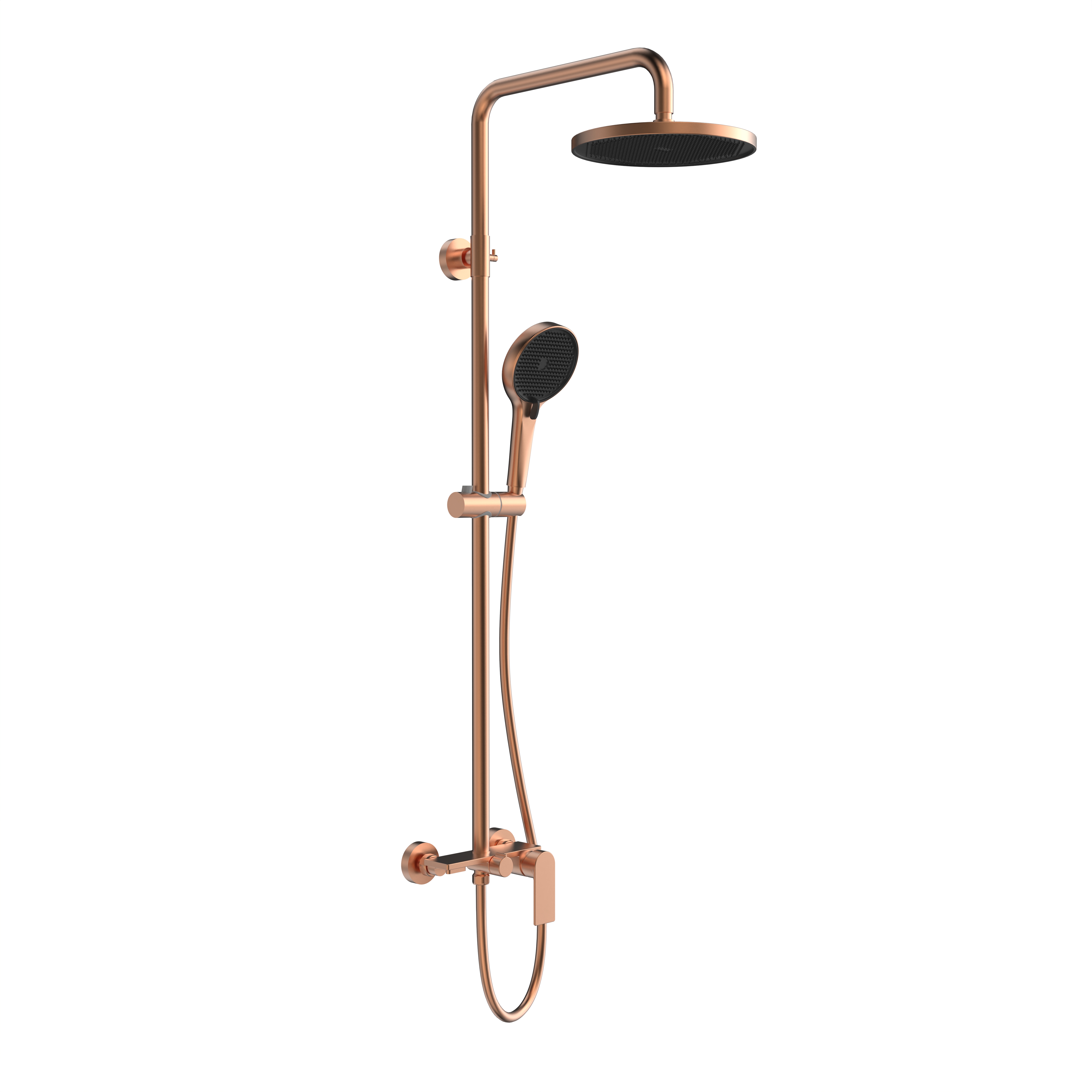 Rose Gold Rain Shower Set