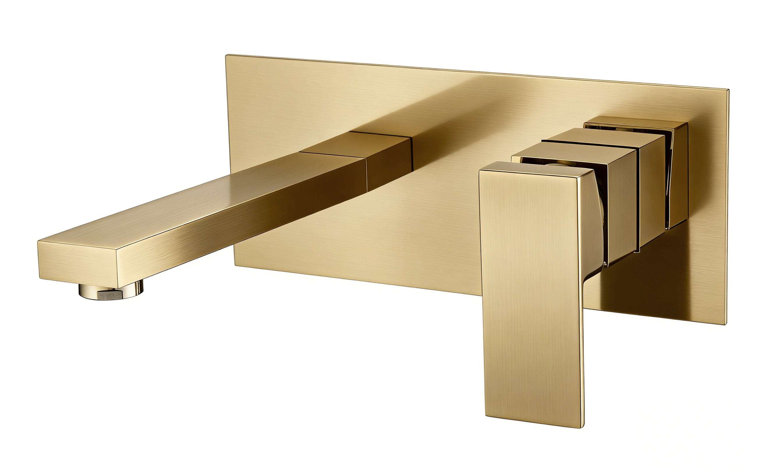 Brushed Gold Wall Mounted Faucet