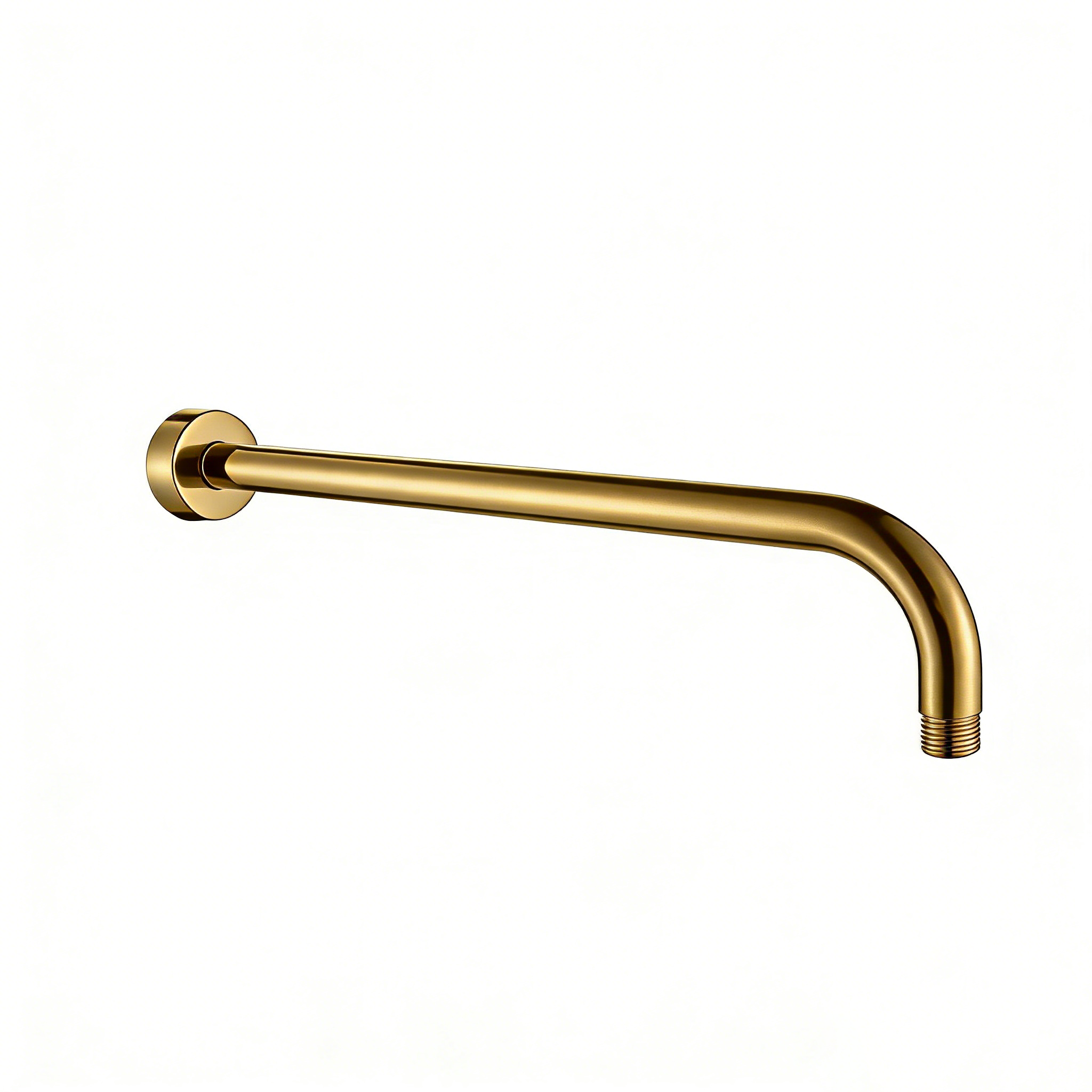Gold Wall-Mounted Shower Arm
