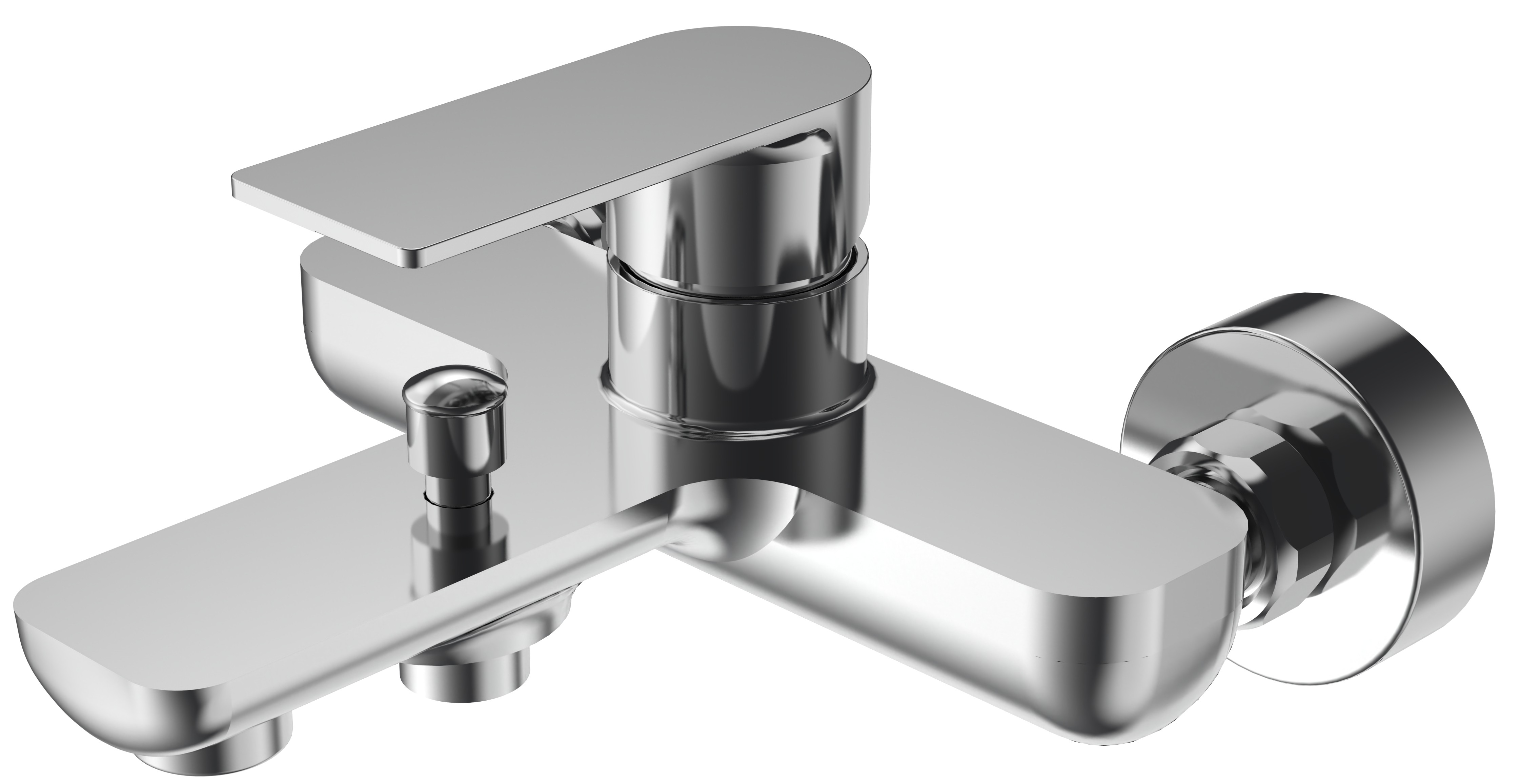 Modern Wall-Mounted Bath Mixer Tap