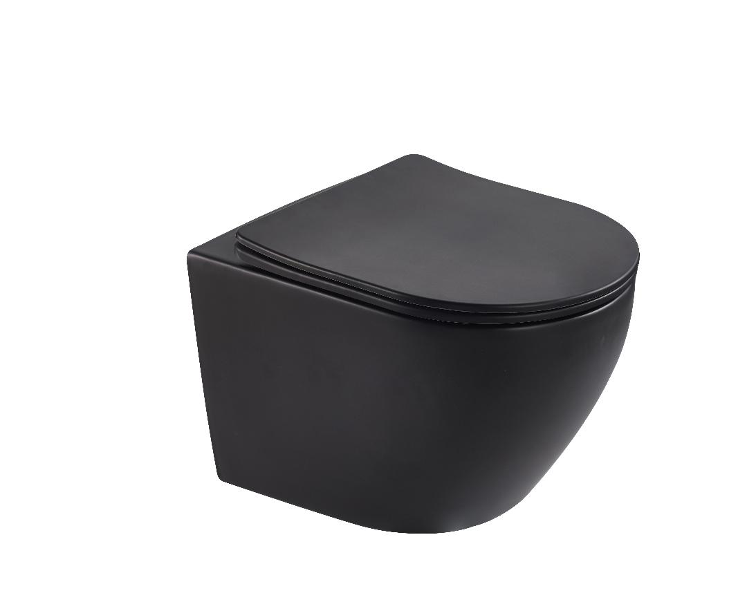 Matte Black Wall Hung Toilet