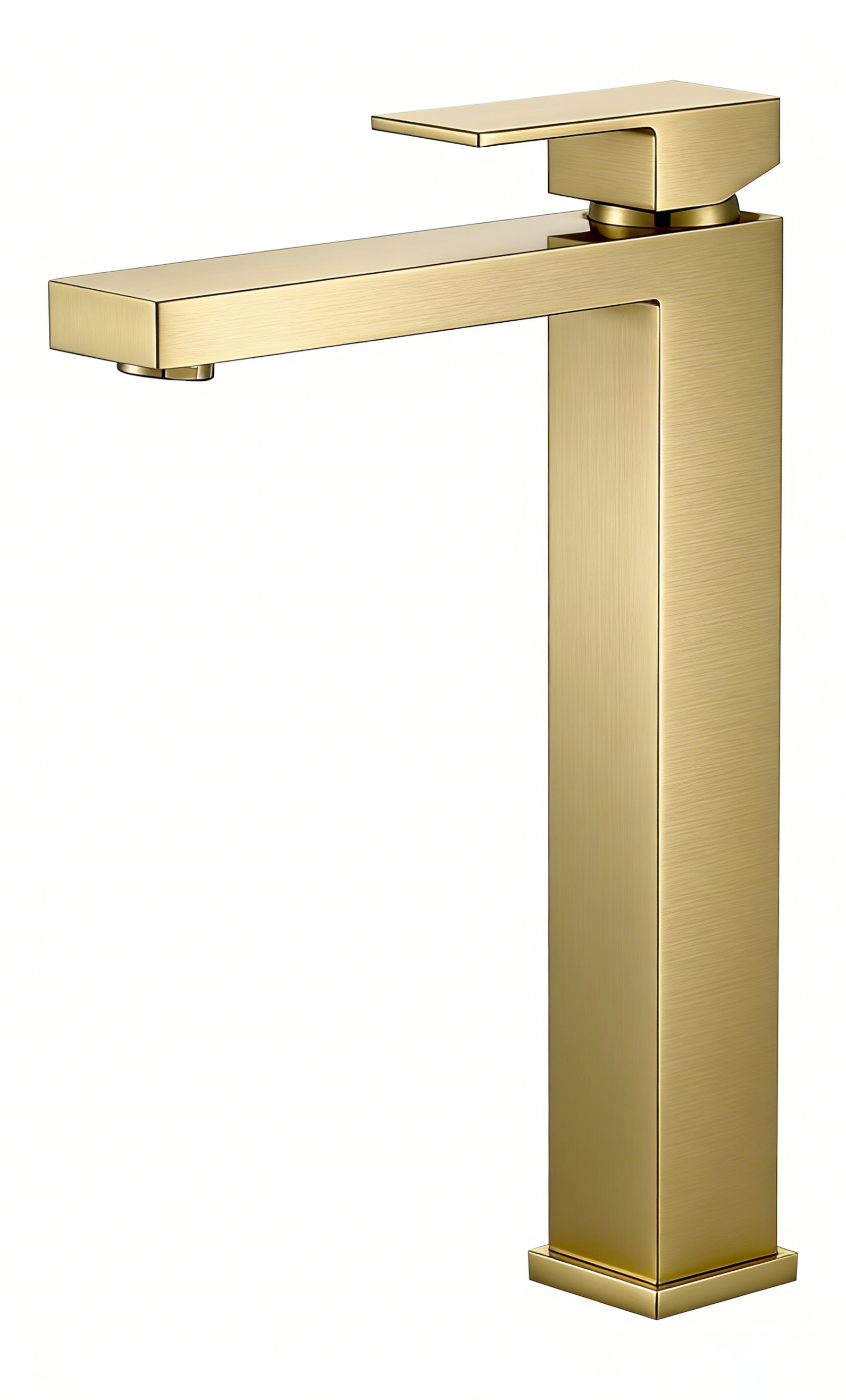 Modern Gold Tall Basin Mixer Tap