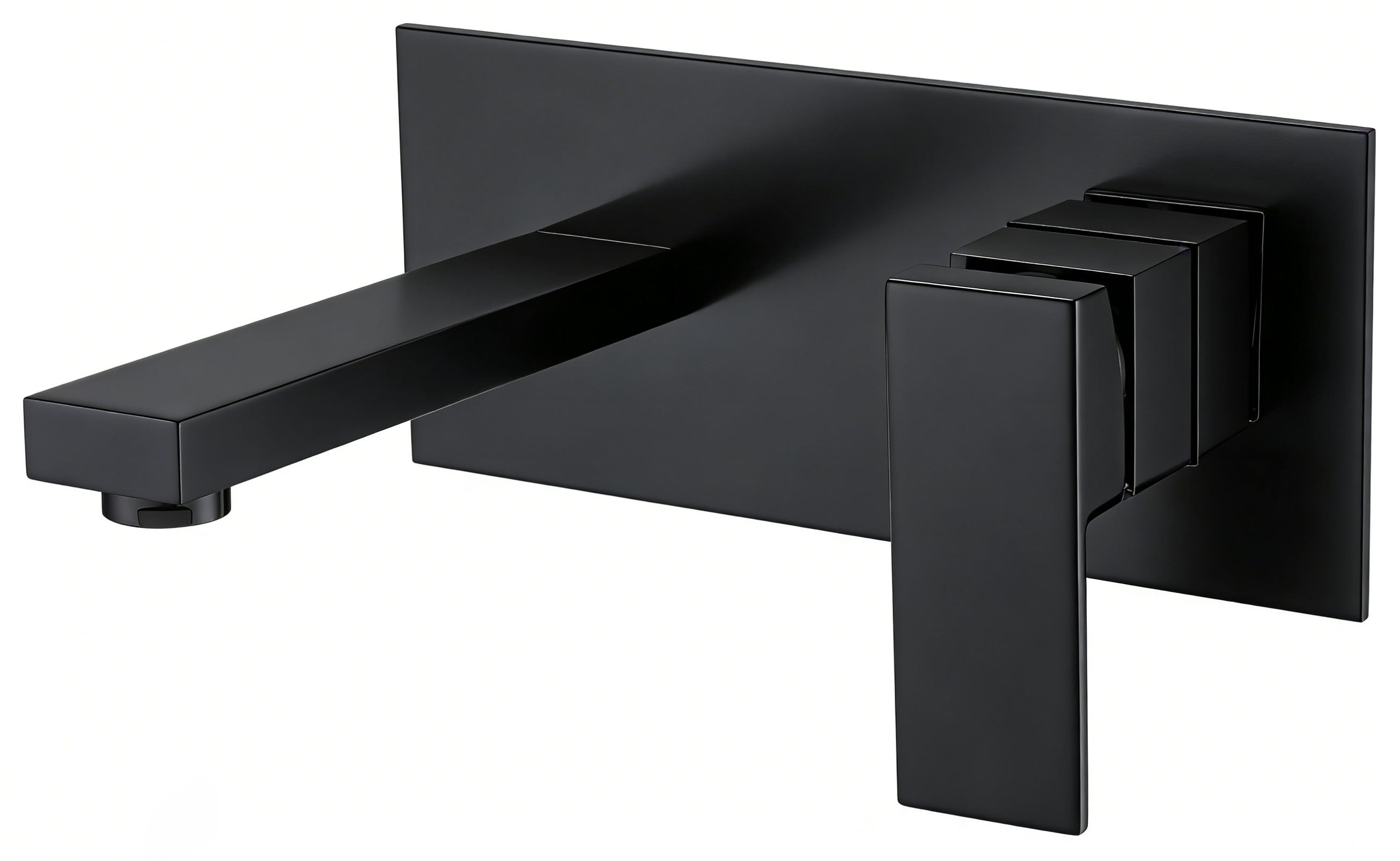 Matte Black Wall-Mount Faucet