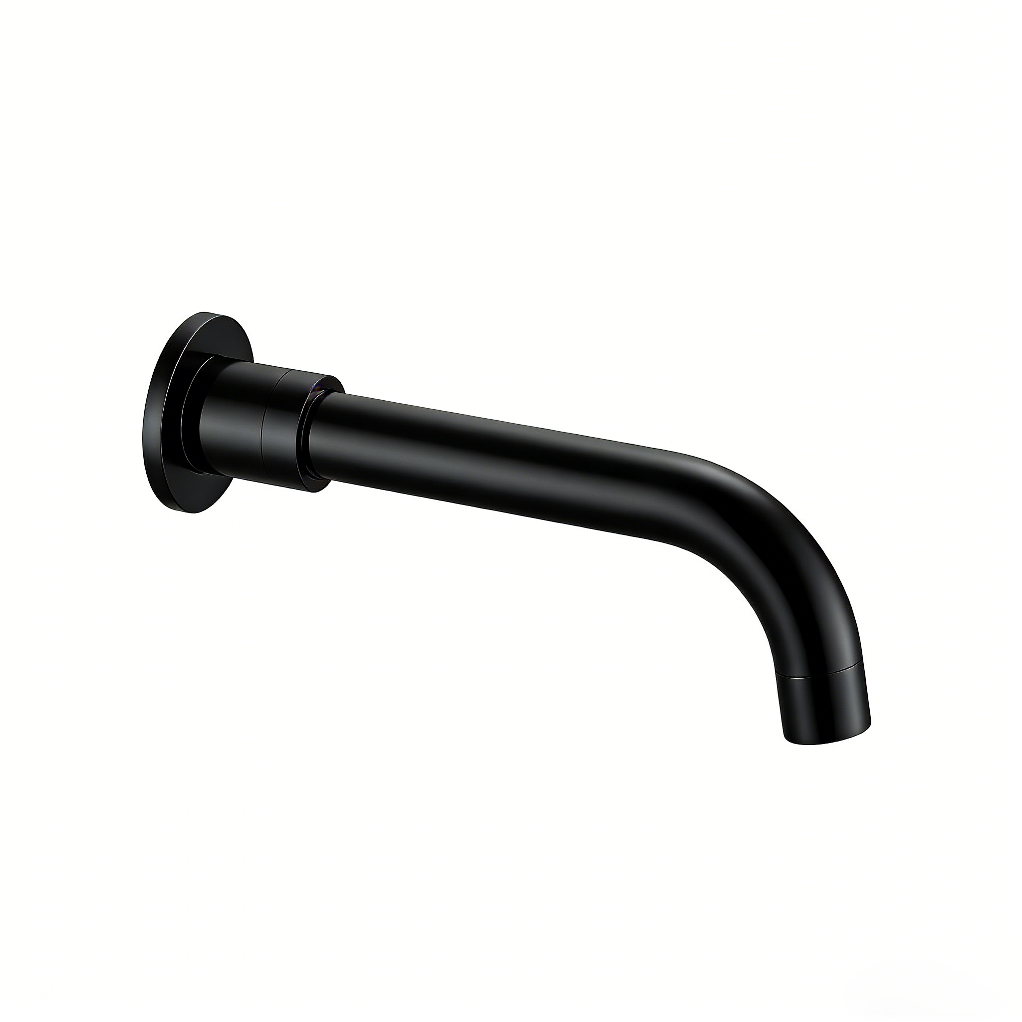Matte Black Wall-Mount Spout