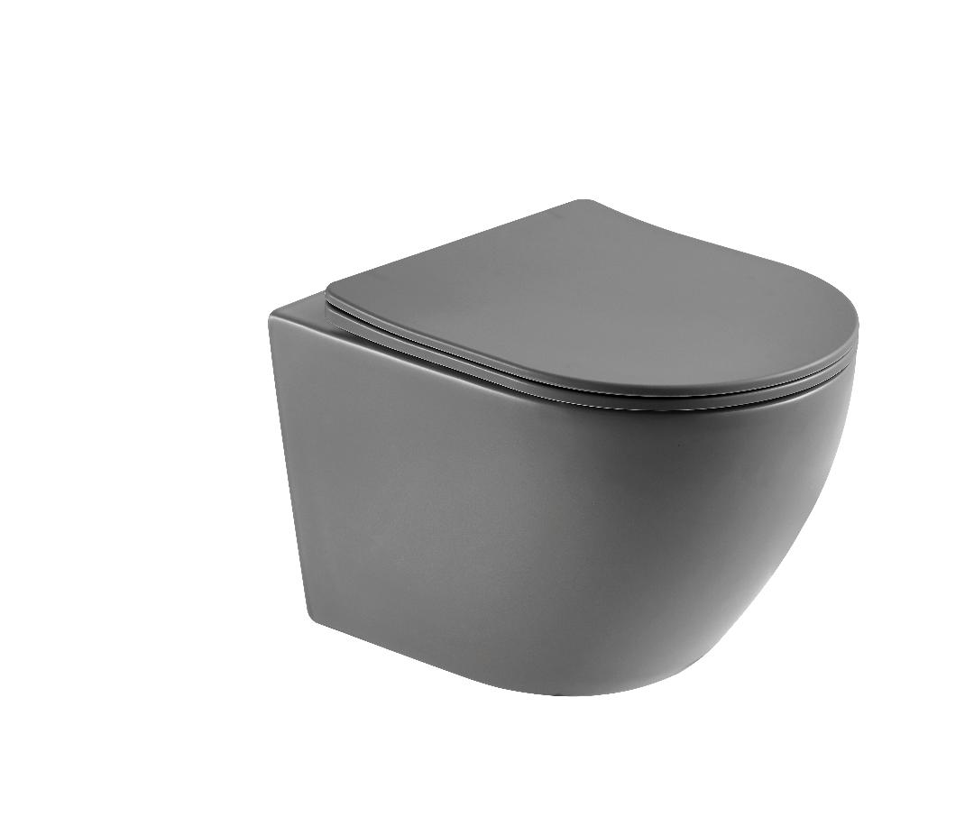Wall Hung Matte Black Toilet