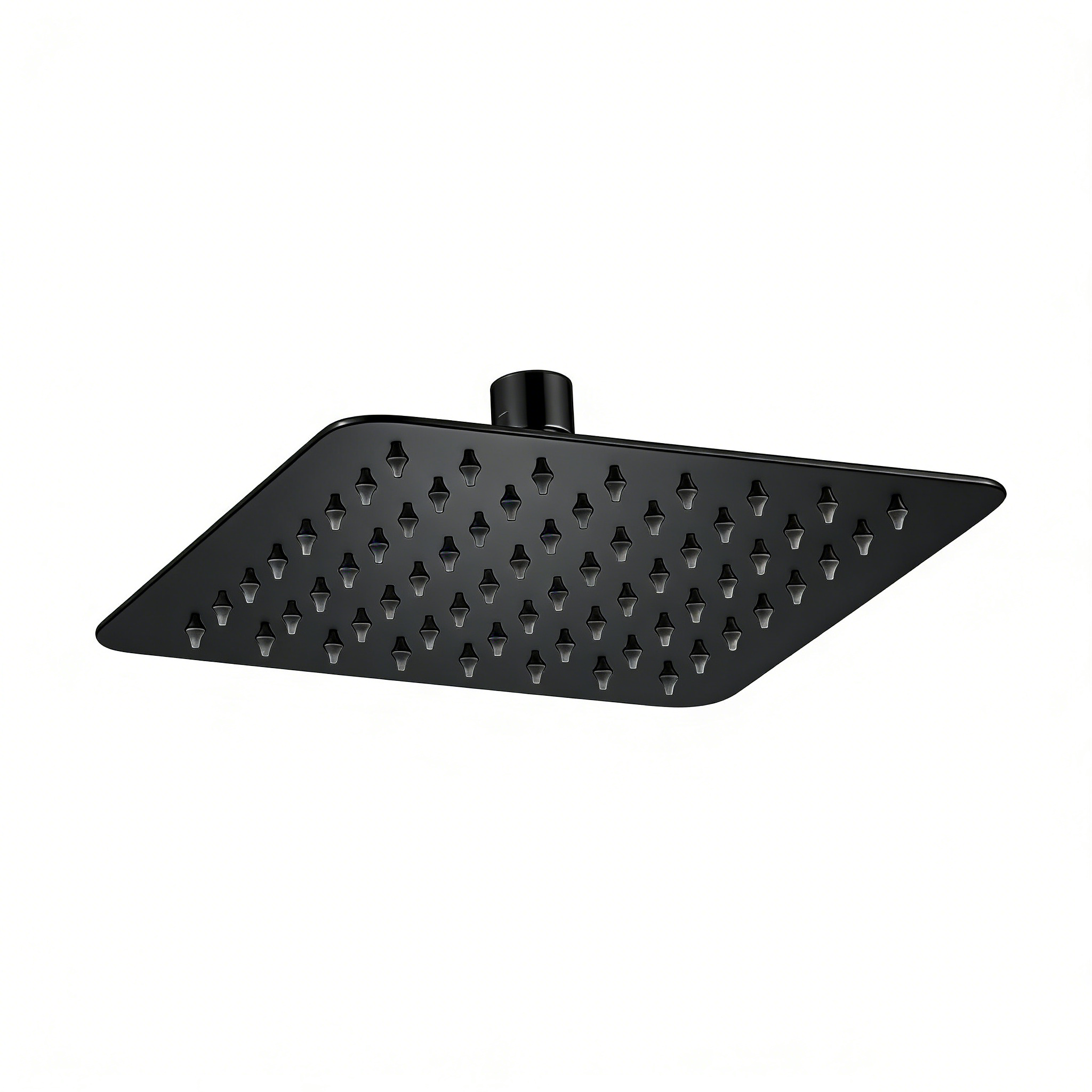Square Black Rain Shower Head