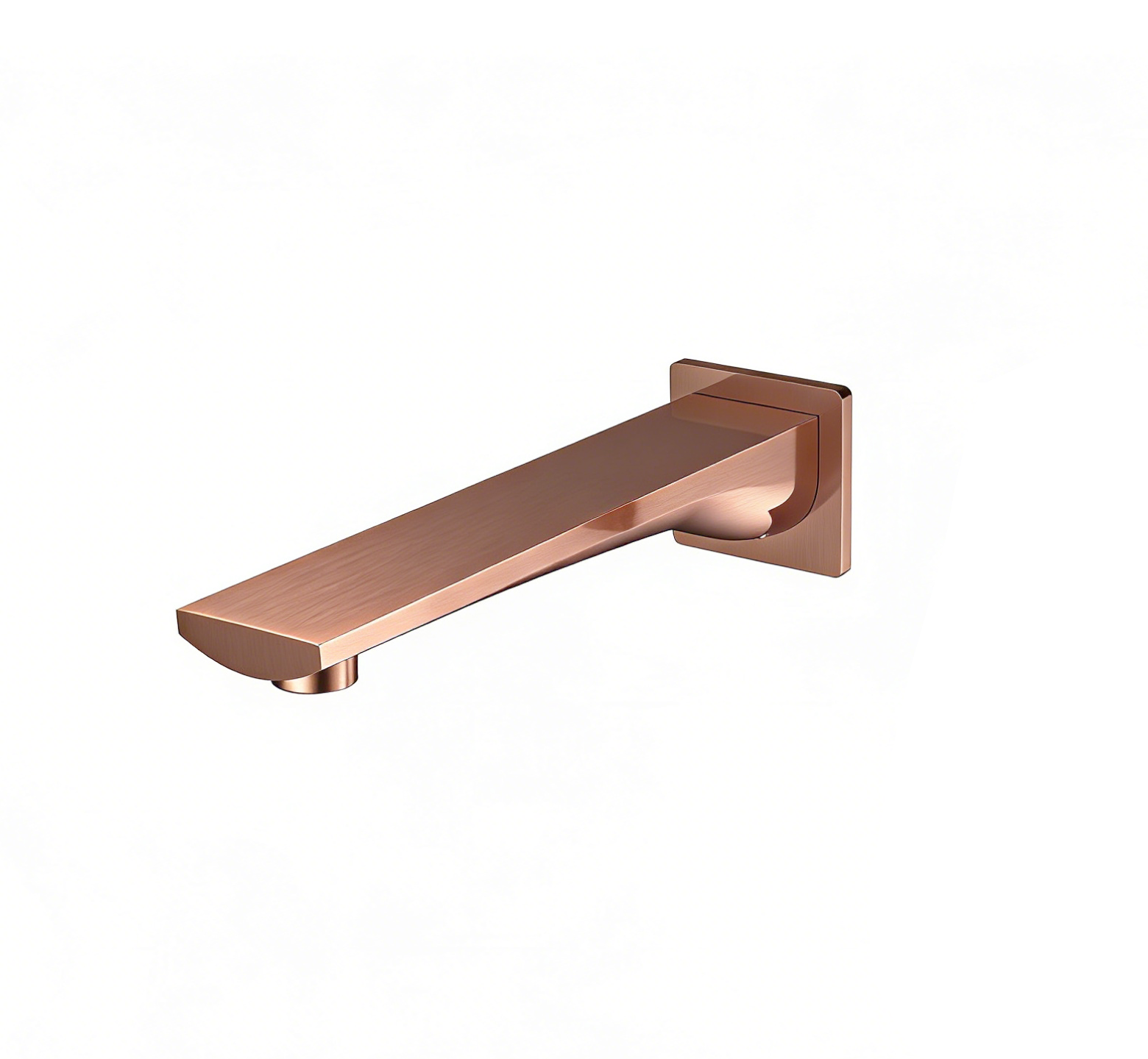 Rose Gold Wall-Mount Faucet Spout