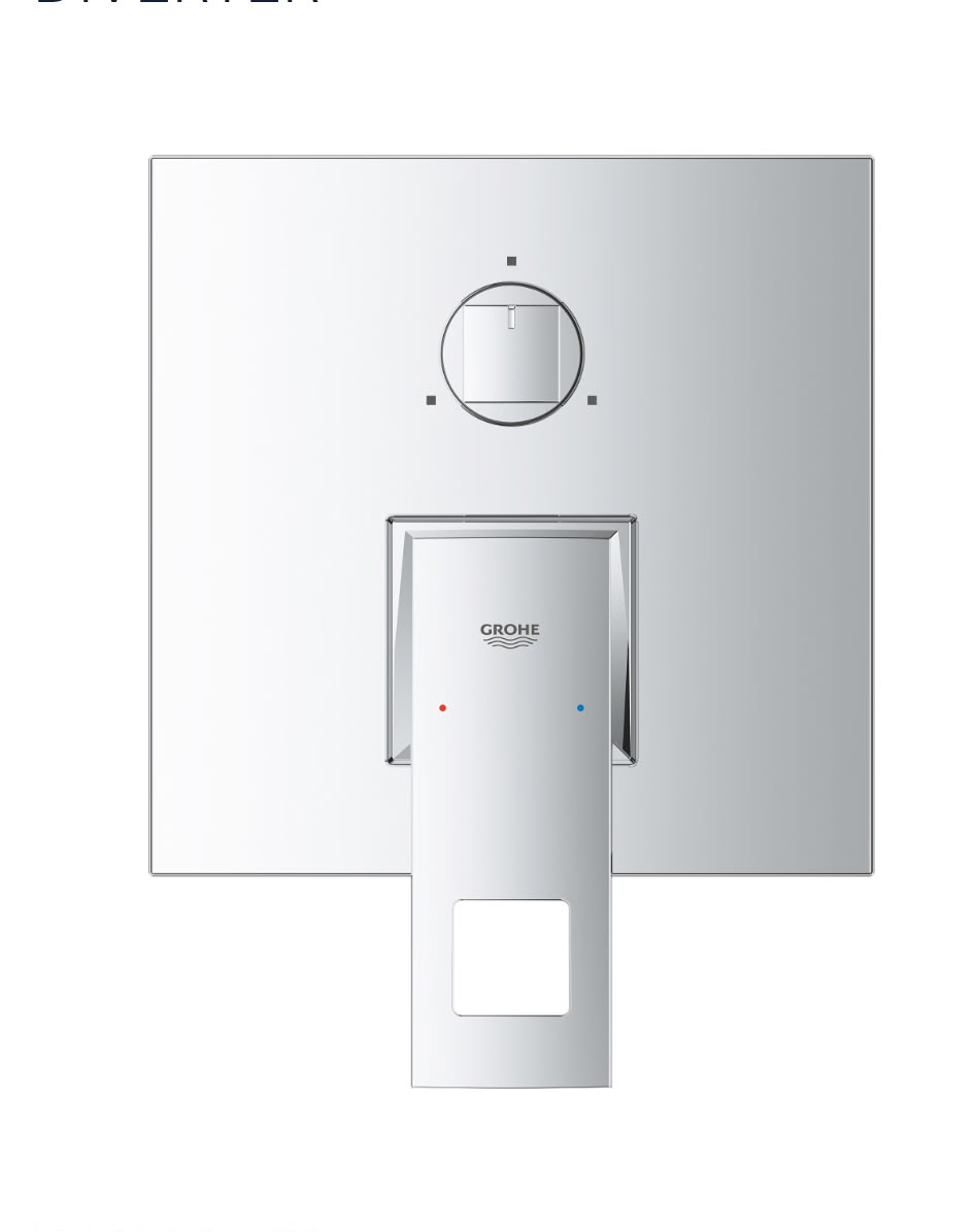 GROHE | Euro cube Single-lever mixer with 3-way diverter Product number: 24094000