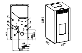 Granulinė krosnelė AC Gamma 22 kW