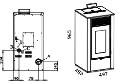 Granulinė krosnelė AC Elettra 10 kW