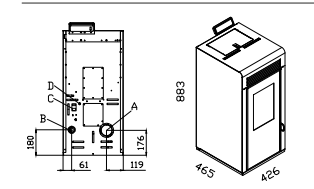 Granulinė krosnelė AC Arianna  8 kW