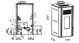 Granulinė krosnelė AC Idro 13 kW