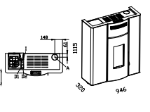 Granulinė krosnelė AC Beta 18 kW