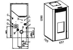 Granulinė krosnelė AC Gamma 30 kW