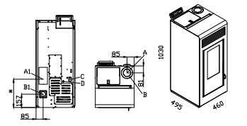 Granulinė krosnelė AC Futura 10 kW