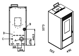 Granulinė krosnelė AC Milu 10 kW