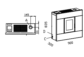 Granulinė krosnelė AC Venere 8 kW