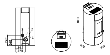 Granulinė krosnelė AC Murano 9 kW