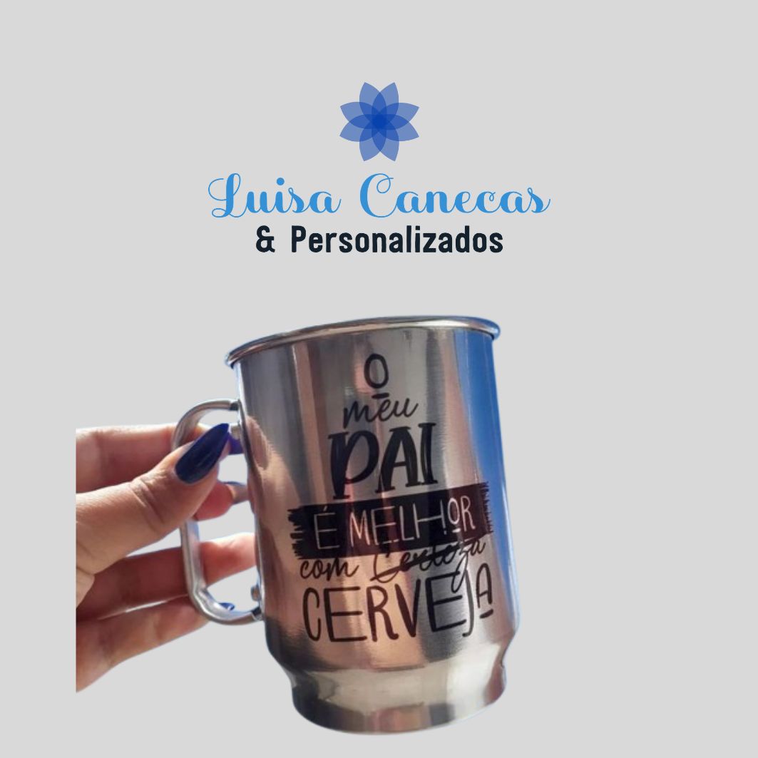 Caneca de Alumínio 500ml Personalizada